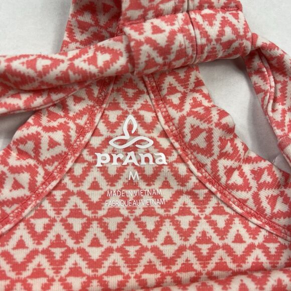 Prana Coral Print Sleeveless Dress M Racerback Boho Stretch Travel Casual - Picture 9 of 13